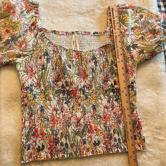 Anthropologie Aurelia Smocked Top Size Large - Picture 14 of 15